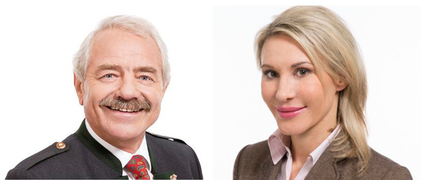 Депутаты Отто Зайдл (Otto Seidl) и Сабина Пфайлер (Sabine Pfeiler)